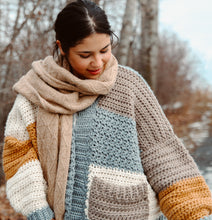Cargar imagen en el visor de la galería, Cardigan Fireside - Patrón Crochet