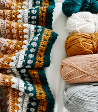 Cargar imagen en el visor de la galería, Mantita Riverbed - Patron Crochet