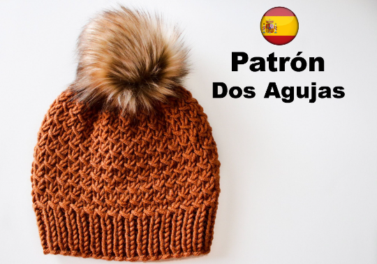 Patrón Dos Agujas - Gorro Crossover Beanie y Ponytail